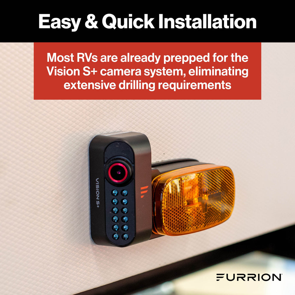 Furrion Vision S®+ RV Backup Camera System - 5" Monitor, Side Cameras, Rear Sharkfin Camera # FOS5HTAEN2021124375