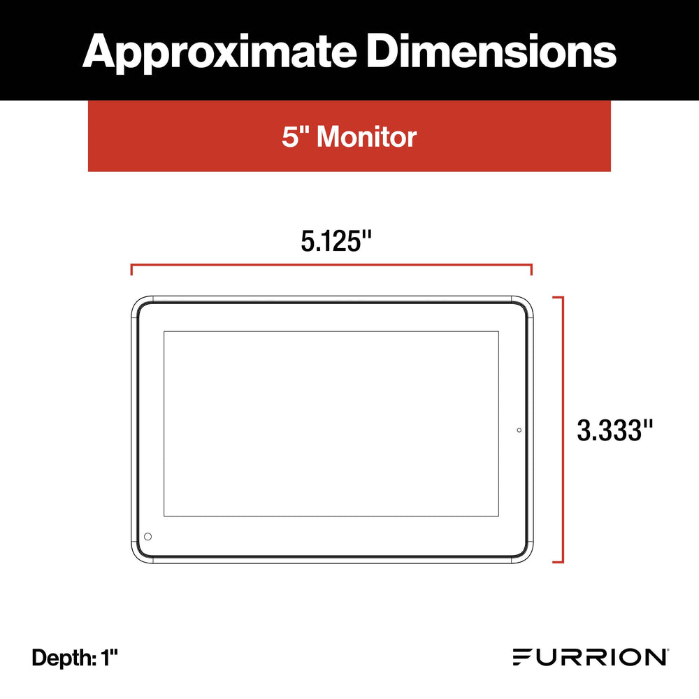 Furrion Vision S®+ RV Backup Camera System - 5" Monitor, Side Cameras, Rear Sharkfin Camera # FOS5HTAEN2021124375
