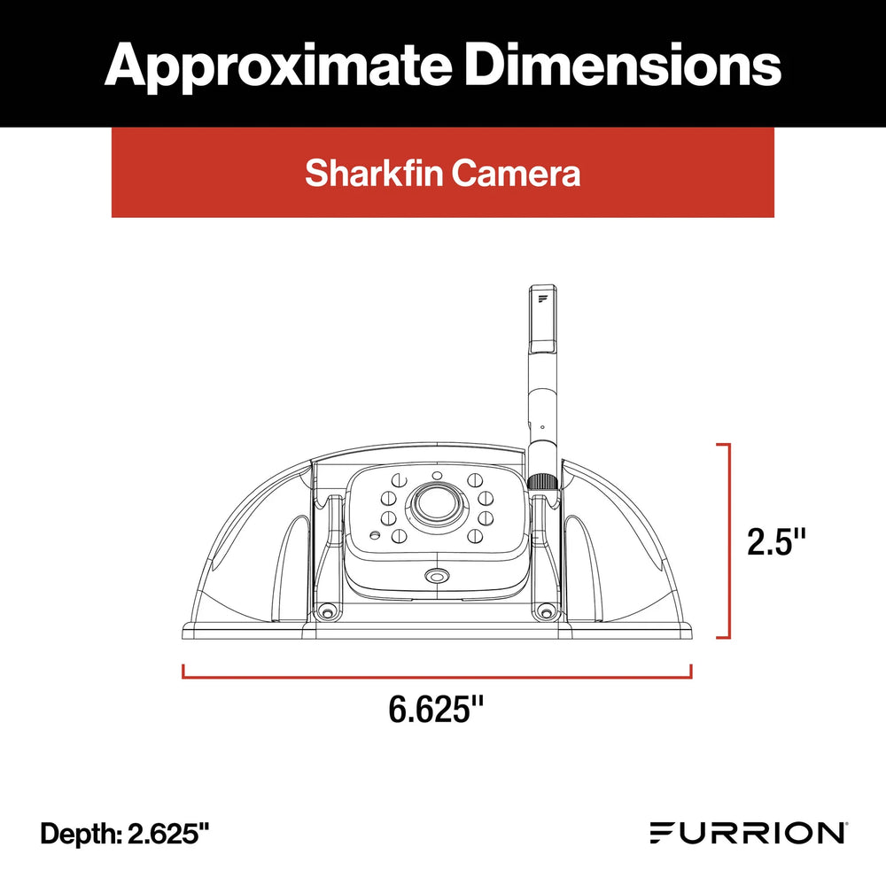 Furrion Vision S+ RV Observation System with Sharkfin Camera 7" Monitor New