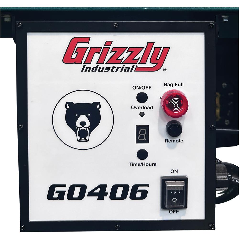 Grizzly G0406 Baghouse Dust Collector 7.5 HP 5000 CFM 231 Gal. Capacity New