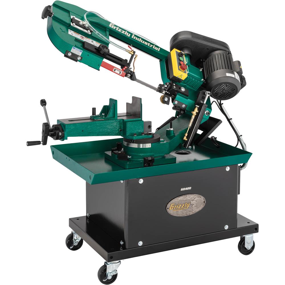 Grizzly G0420 Metal Bandsaw 7" x 12" Horizontal Miter-Cutting New