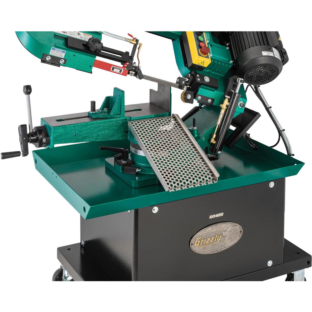 Grizzly G0420 Metal Bandsaw 7" x 12" Horizontal Miter-Cutting New