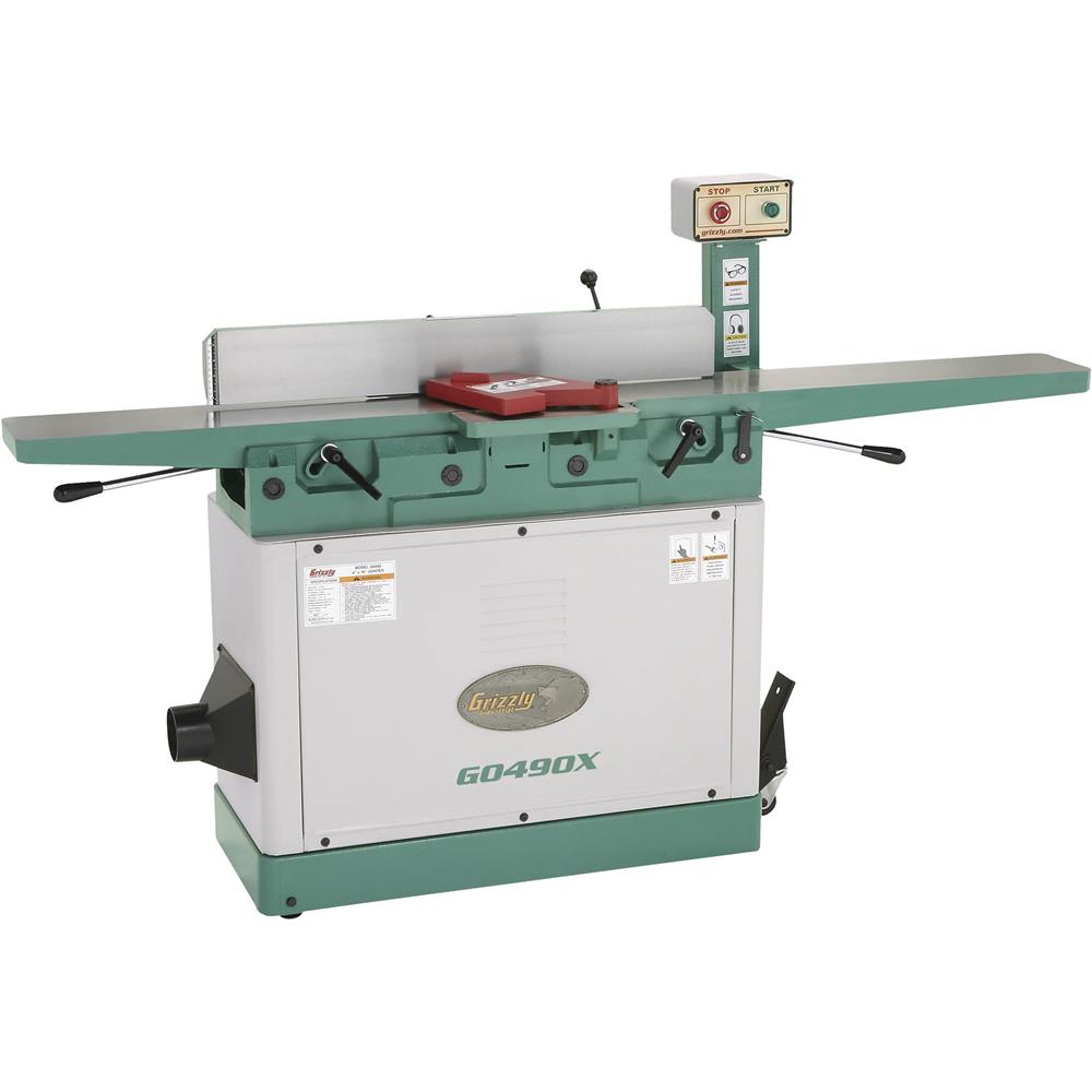 Grizzly G0490X Jointer 8" x 76" with Parallelogram Beds and Spiral Cutterhead New