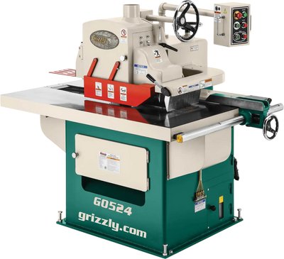Grizzly G0524 Rip Saw Straight Line 15 HP Variable Speed Conveyor 3-Phase New