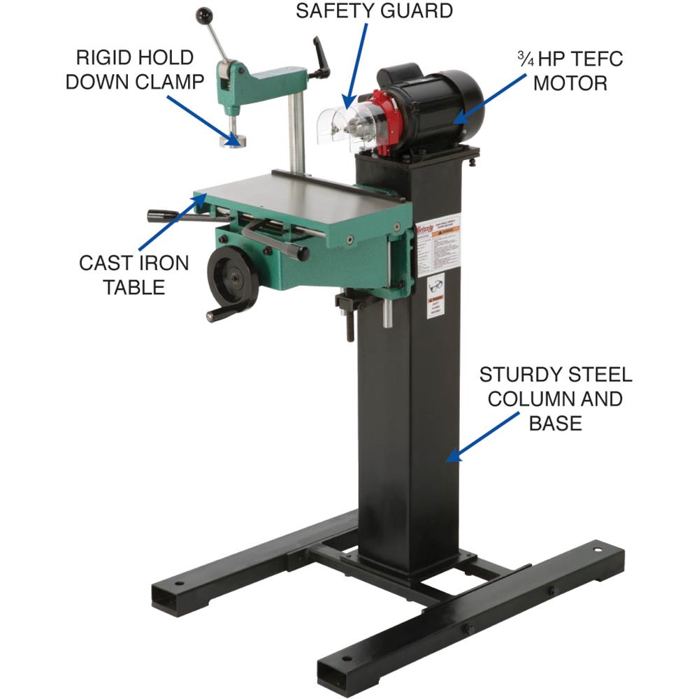 Grizzly G0540 Boring Machine Single Spindle Horizontal 3/4 HP New