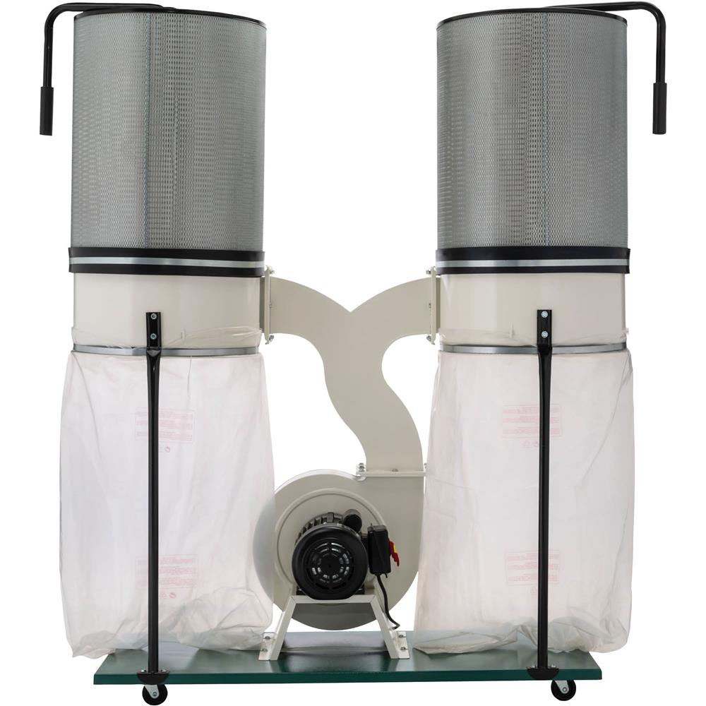 Grizzly G0562ZP Dust Collector 3 HP Double Canister with Aluminum Impeller New