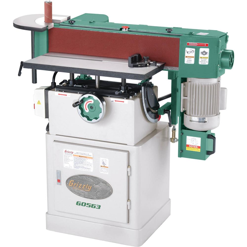 Grizzly G0563 Oscillating Edge Sander 6" x 89" with 4 Spindle Drums New