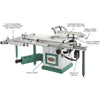Grizzly G0623X3 - 10" 7-1/2 HP 3-Phase Extreme-Series Sliding Table Saw