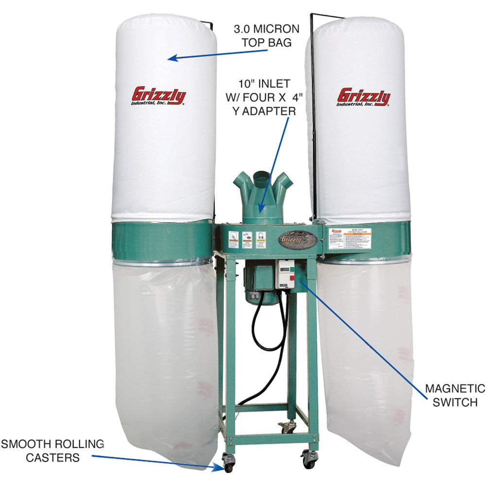 Grizzly G0671 - 4 HP Dust Collector