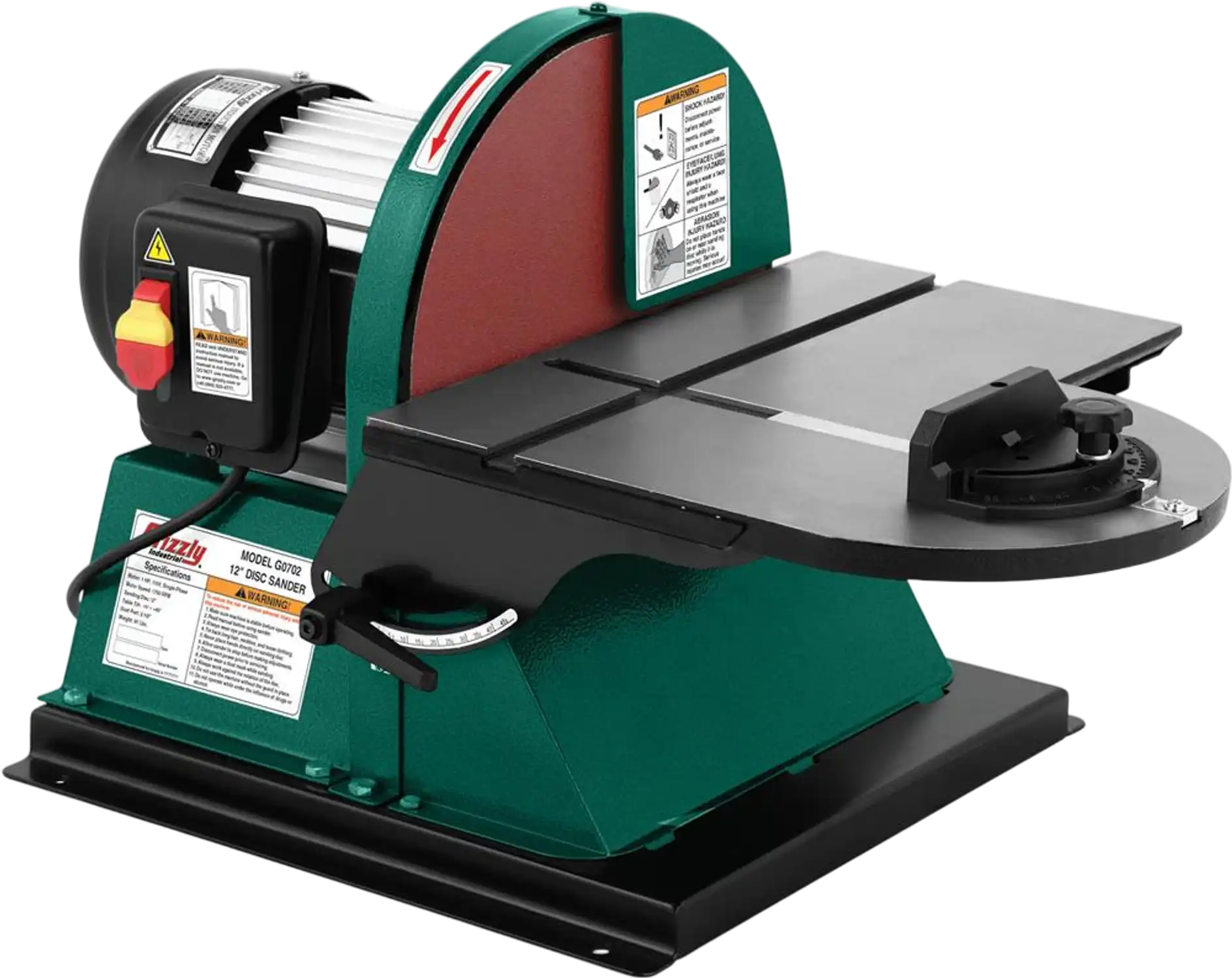 Grizzly G0702 Disc Sander 12