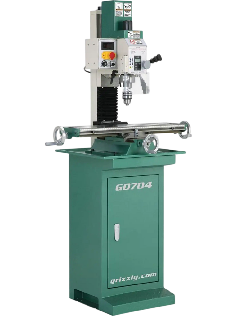 Grizzly G0704 - 7" x 27" 1 HP Mill/Drill with Stand