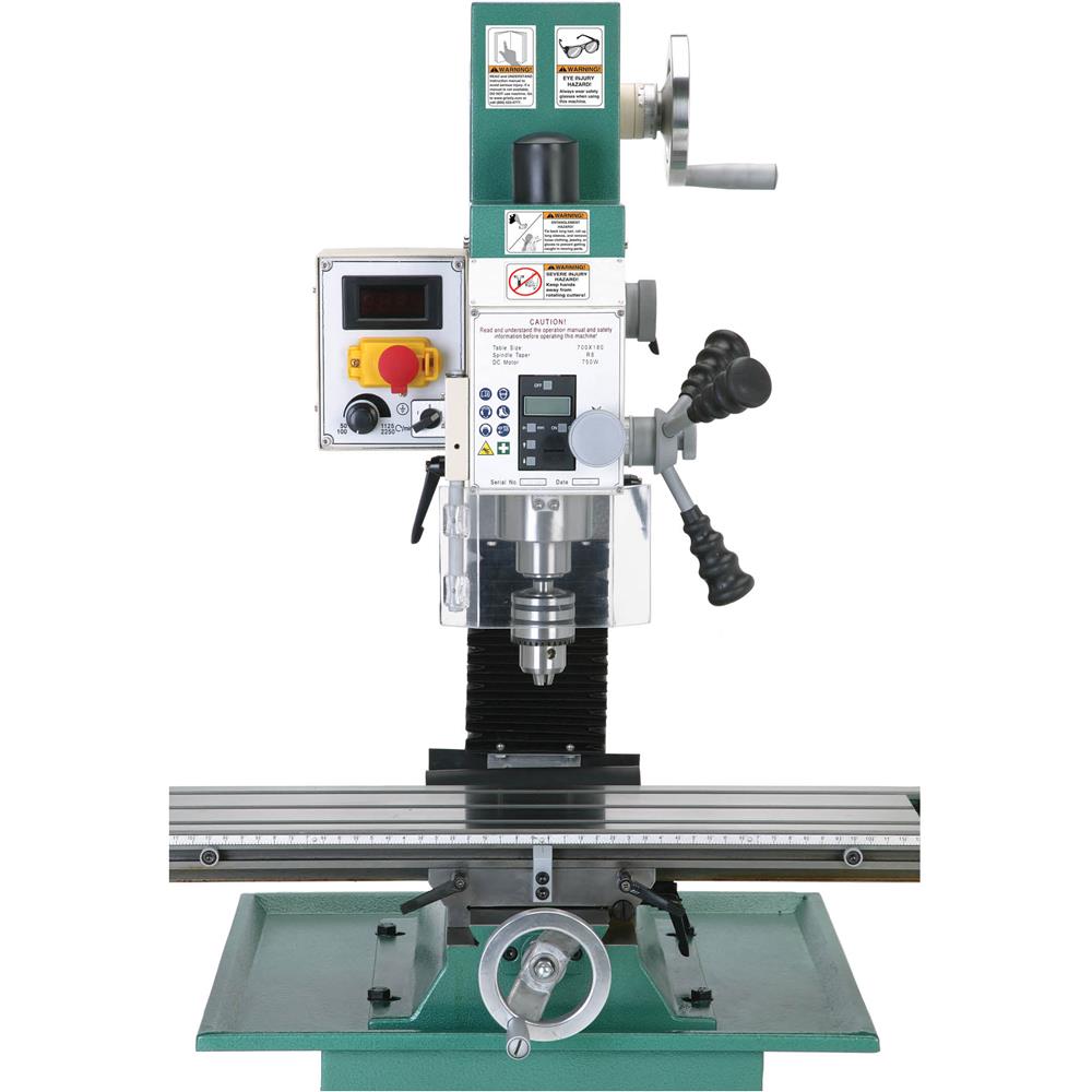 Grizzly G0704 - 7" x 27" 1 HP Mill/Drill with Stand