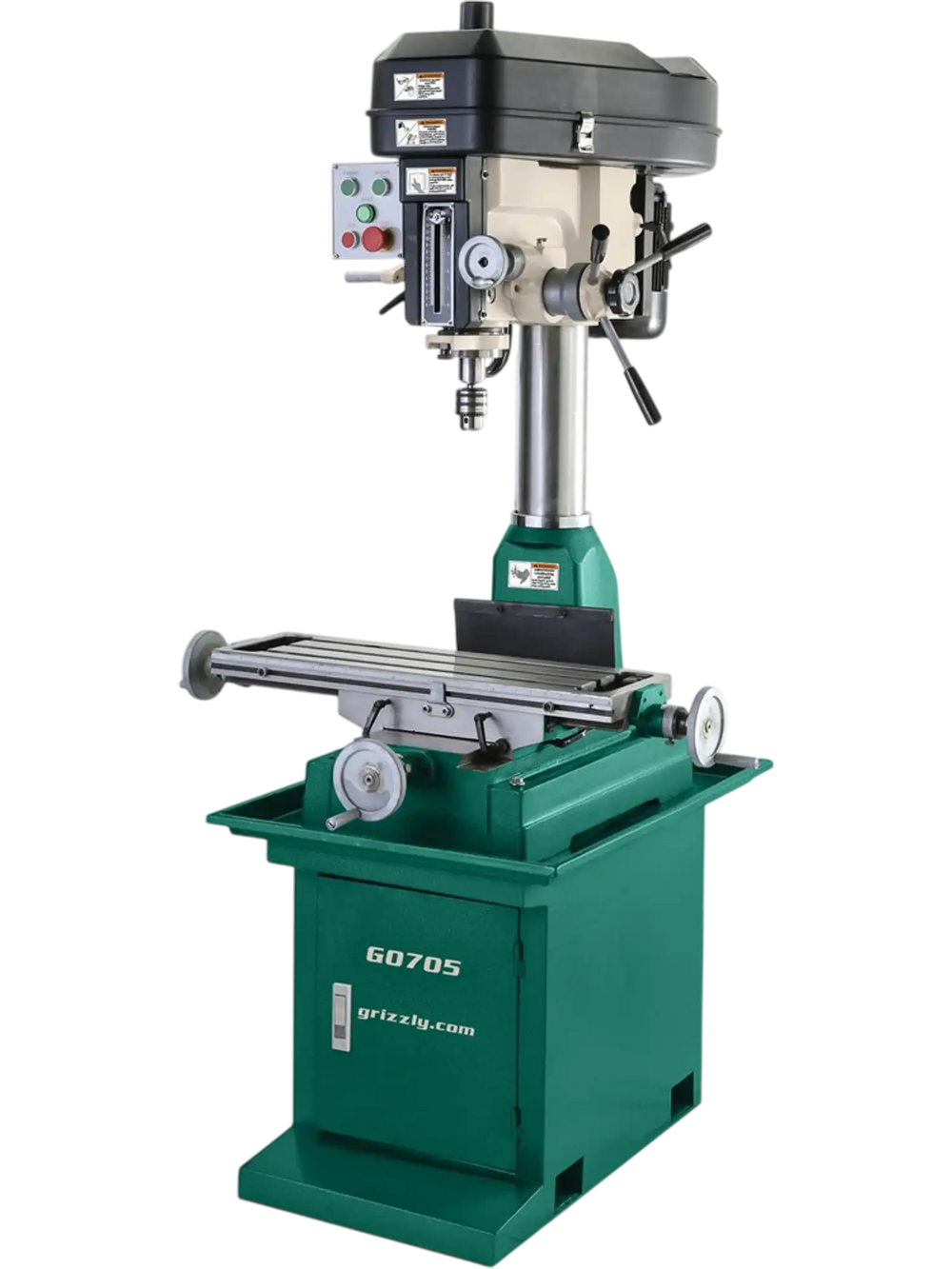 Grizzly G0705 - 8" x 29" 2 HP Mill/Drill with Stand