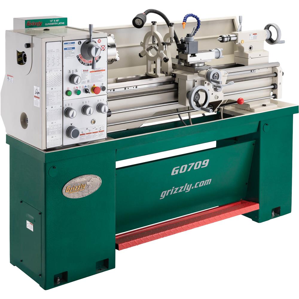 Grizzly G0709 - 14" x 40" Gunsmith Gearhead Metal Lathe