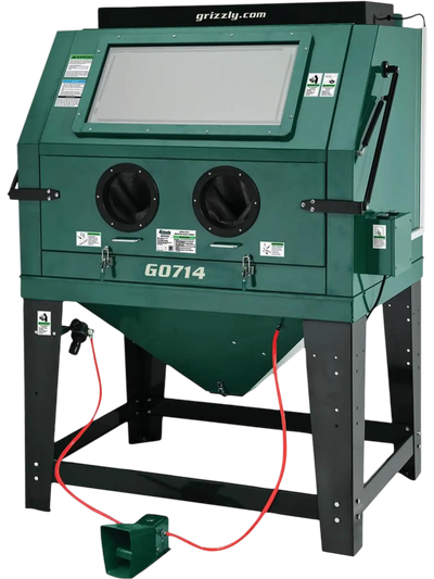 Grizzly G0714 Sandblasting Cabinet Industrial Front Load New