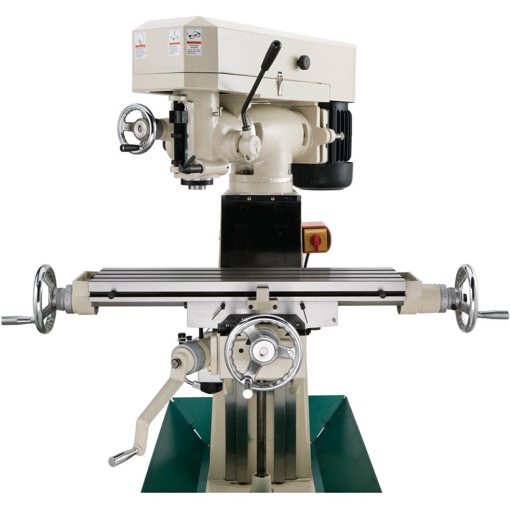 Grizzly G0731 - 8" x 30" 1-1/2 HP Vertical Mill with Power Feed
