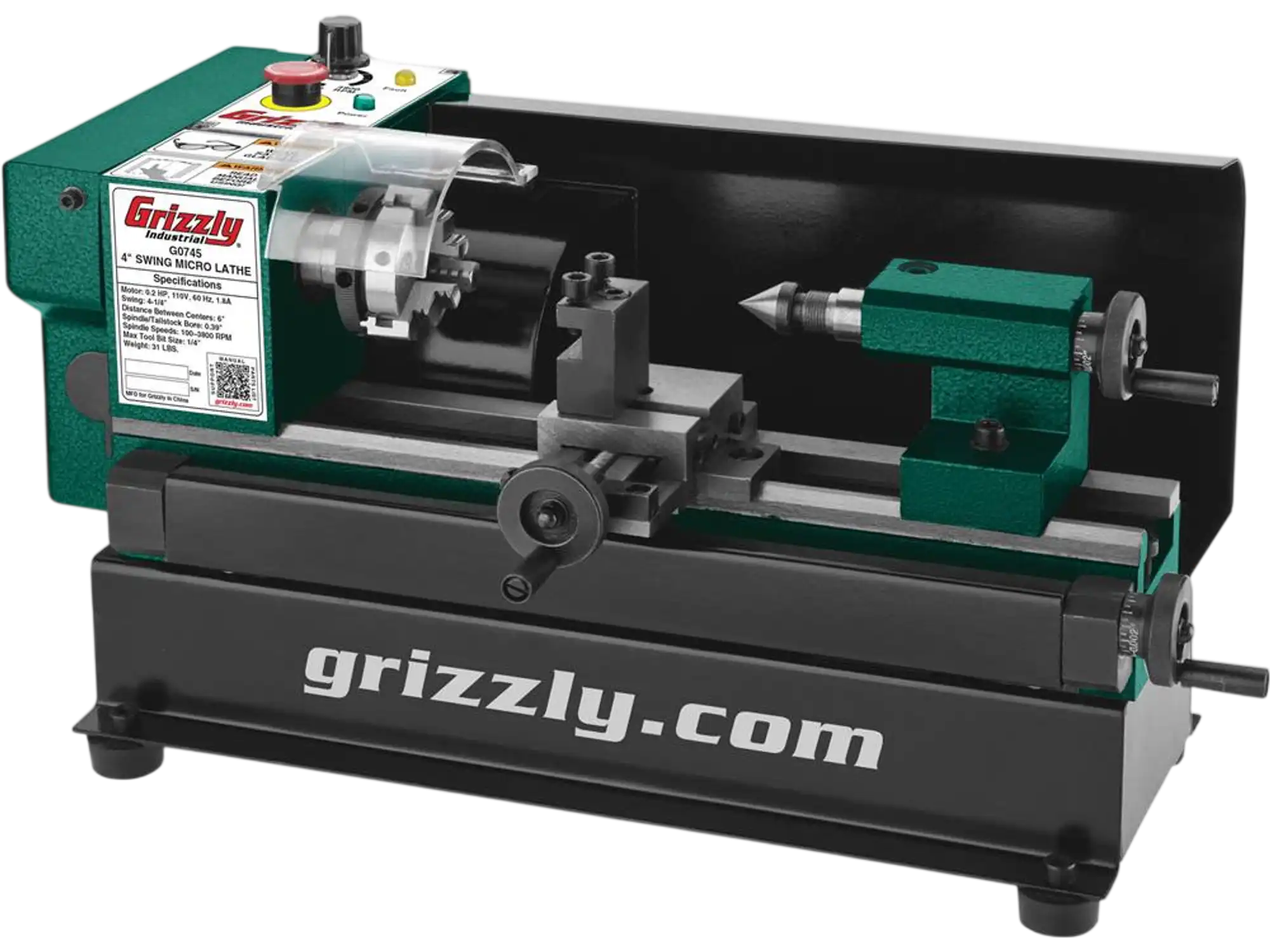 Grizzly G0745 Metal Lathe 4