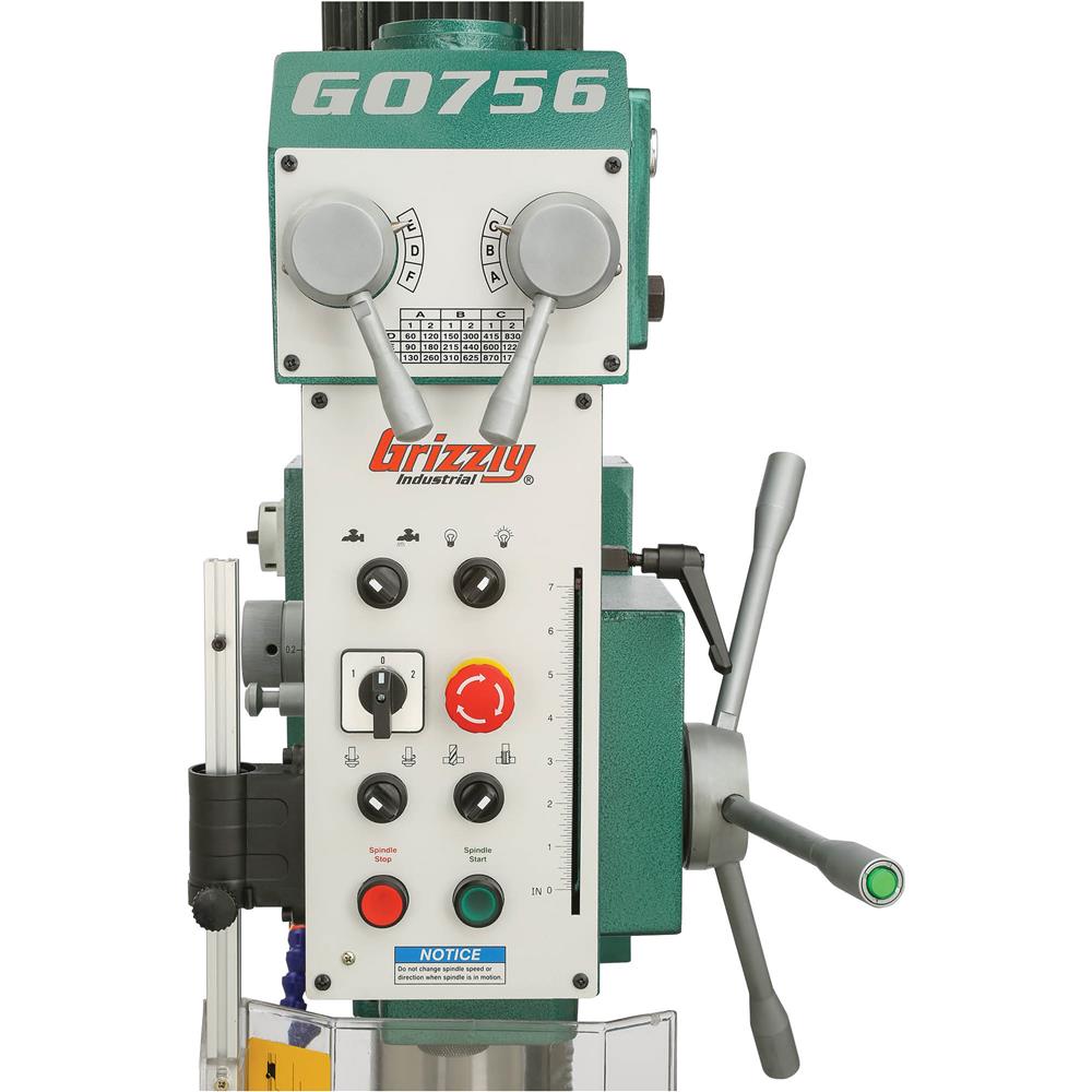 Grizzly G0756 - 27-1/2" Heavy-Duty Gearhead Drill Press