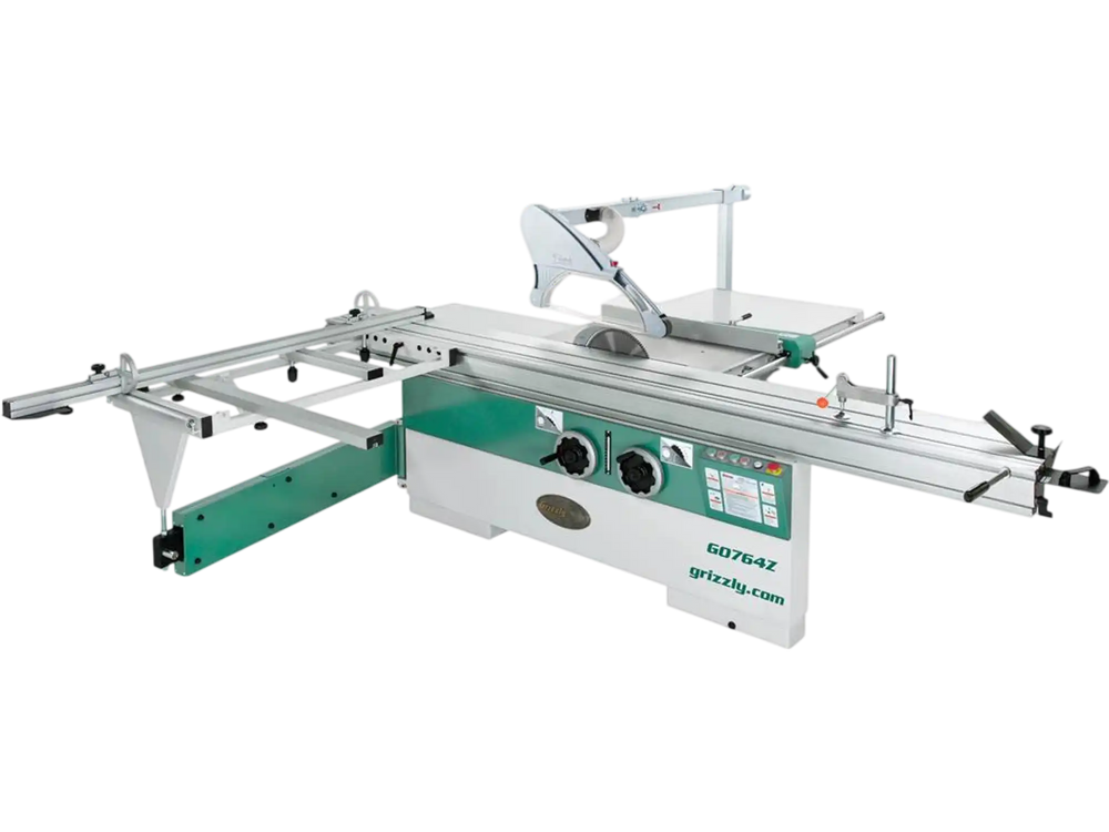 Grizzly G0764Z - 14" 10 HP 3-Phase Sliding Table Saw with 124" Cutting Capacity