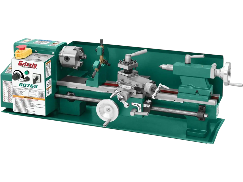 Grizzly G0765 - 7" x 14" Variable-Speed Benchtop Metal Lathe