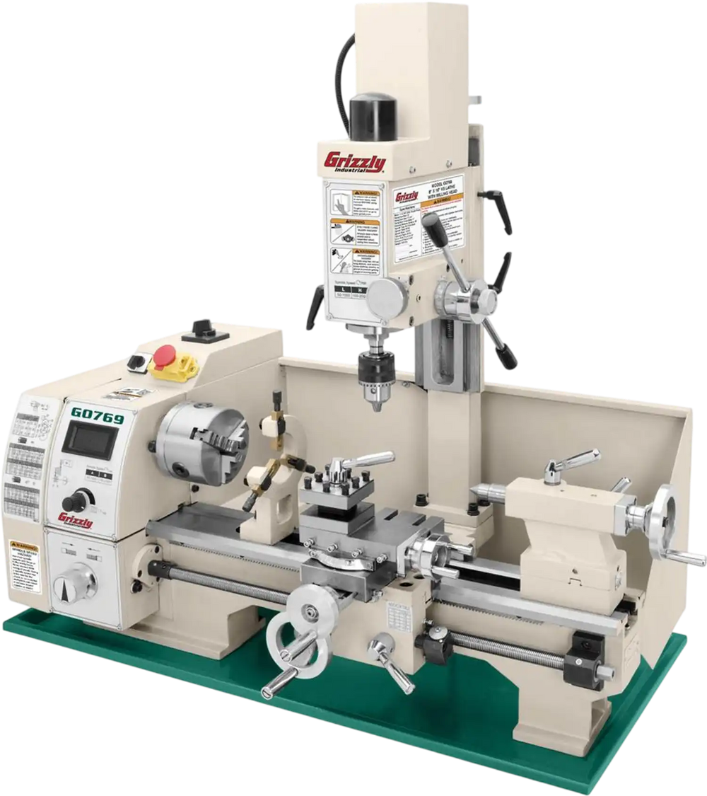Grizzly G0769 - 8" x 16" Variable-Speed Combination Lathe/Mill