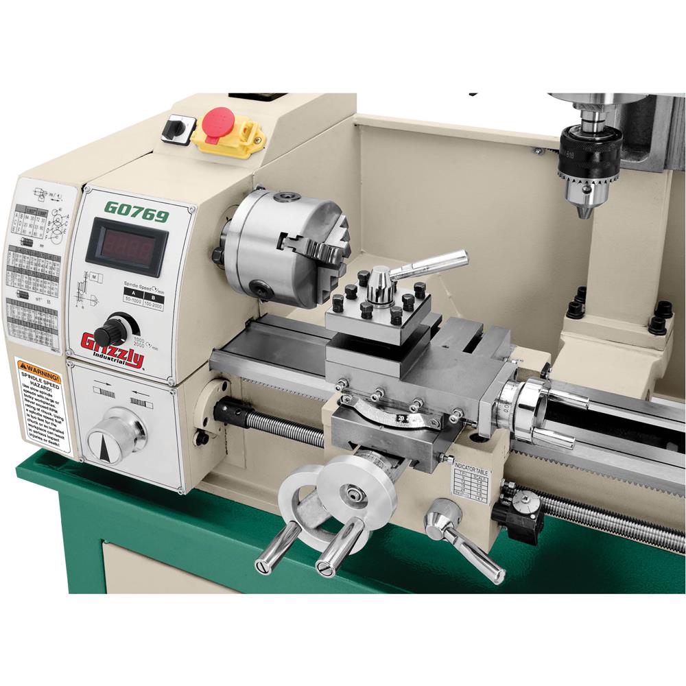 Grizzly G0769 - 8" x 16" Variable-Speed Combination Lathe/Mill
