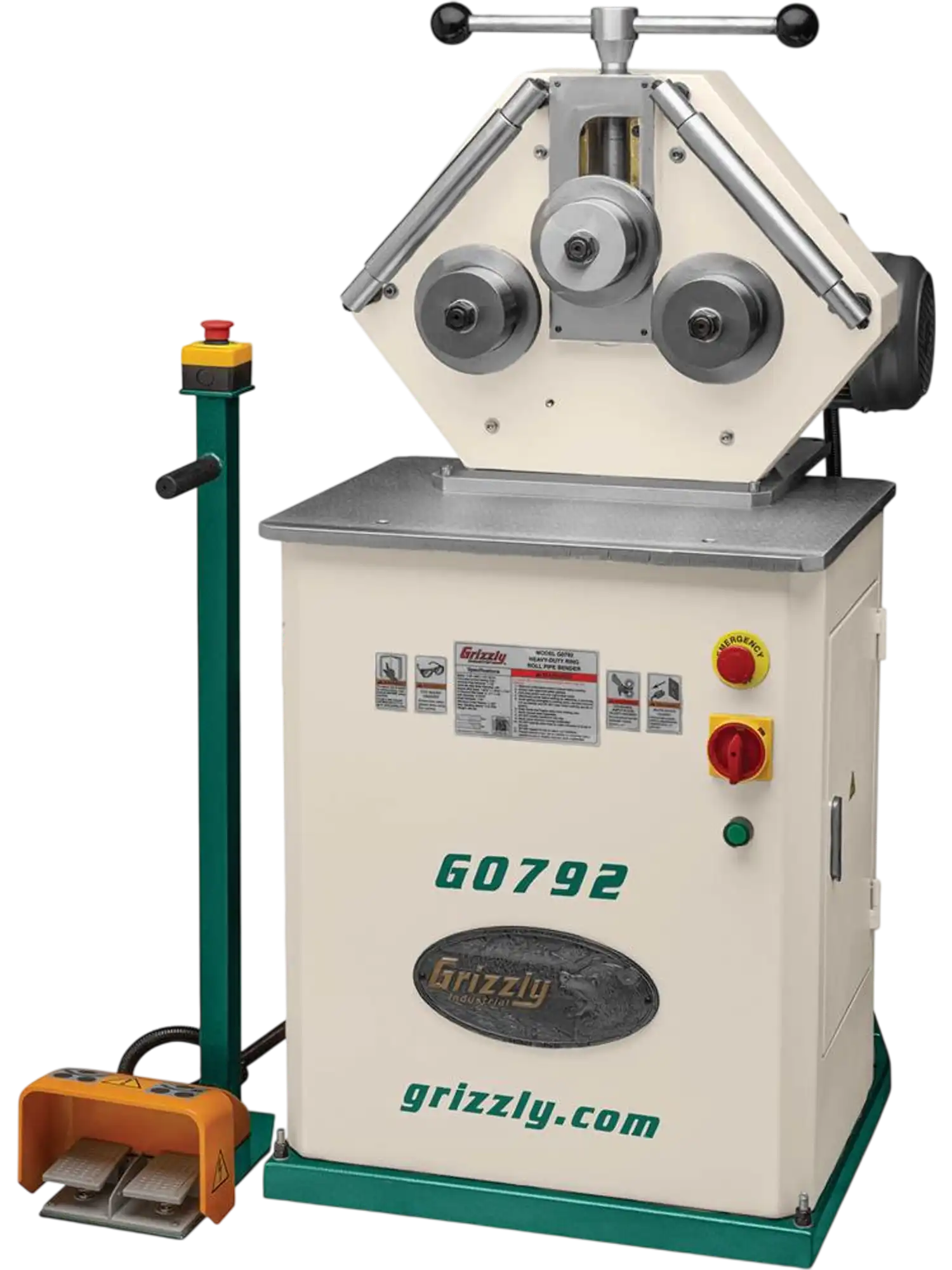 Grizzly G0792 Tube Bender Heavy-Duty Ring Roll Pipe Bender New