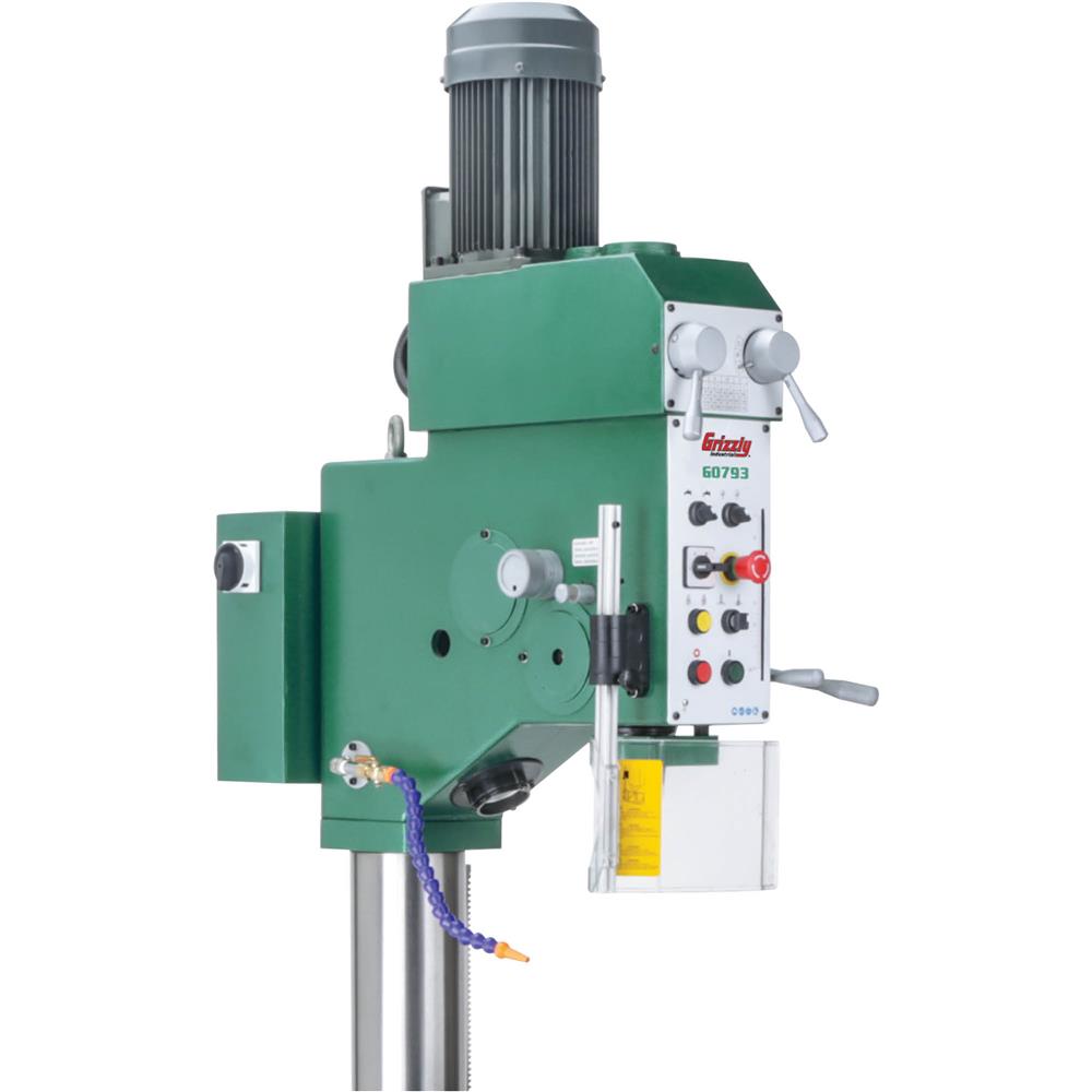 Grizzly G0793 - 27-1/2" Heavy-Duty Gearhead Drill Press, Tapping & L-Table