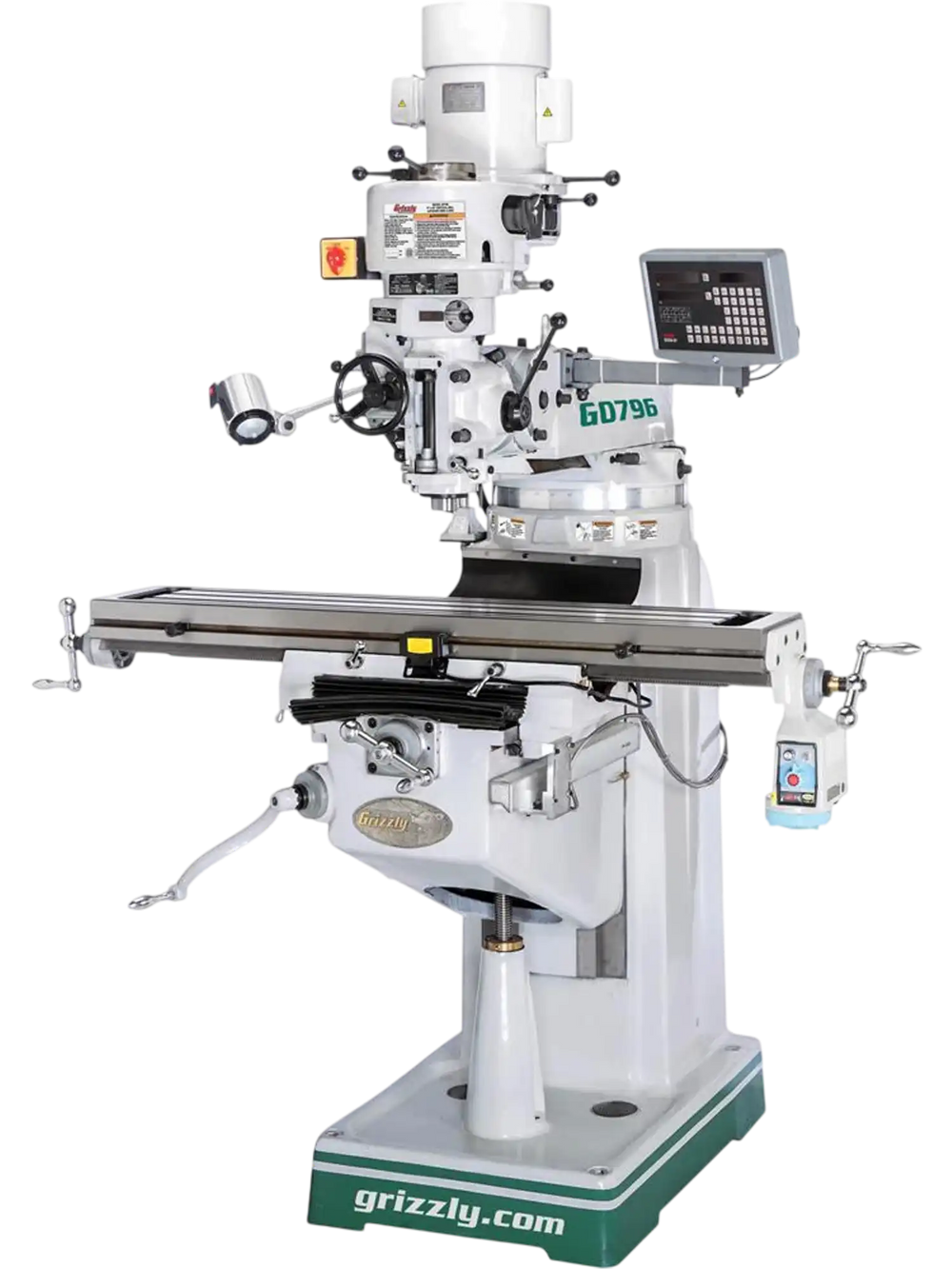 Grizzly G0796 - 9" x 49" Vertical Mill with Power Feed and DRO