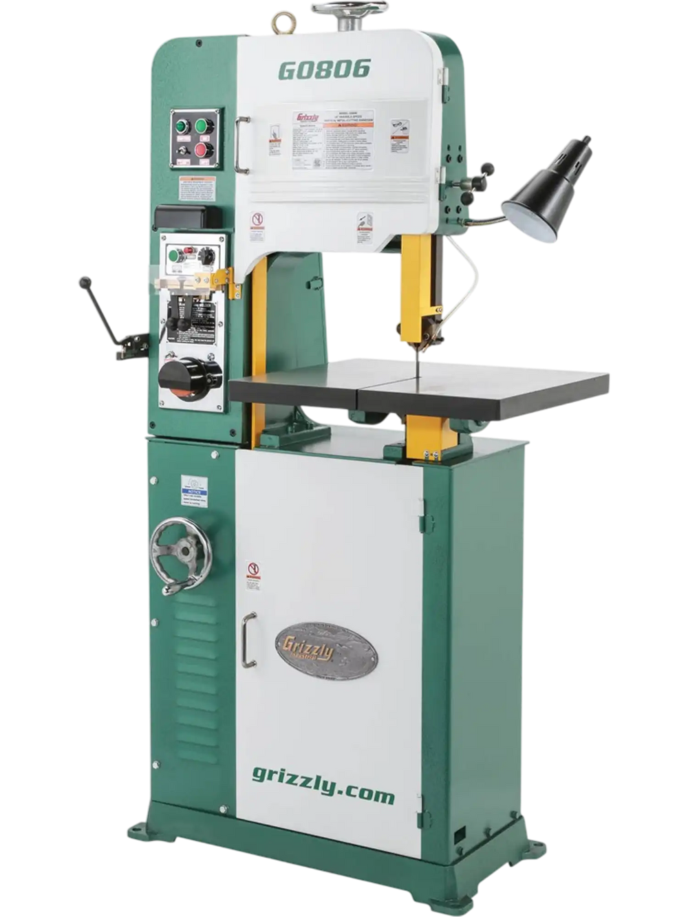 Grizzly G0806 - 14" 1-1/2 HP Variable-Speed Vertical Metal-Cutting Bandsaw