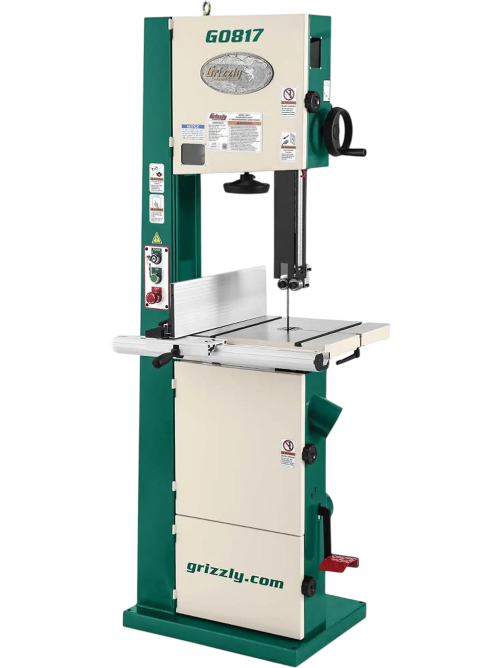 Grizzly G0817 - 14" Super HD 2 HP Resaw Bandsaw w/ Foot Brake