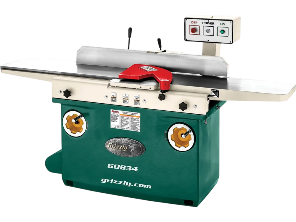 Grizzly G0834 - 12" x 84" Jointer w/ Helical Cutterhead