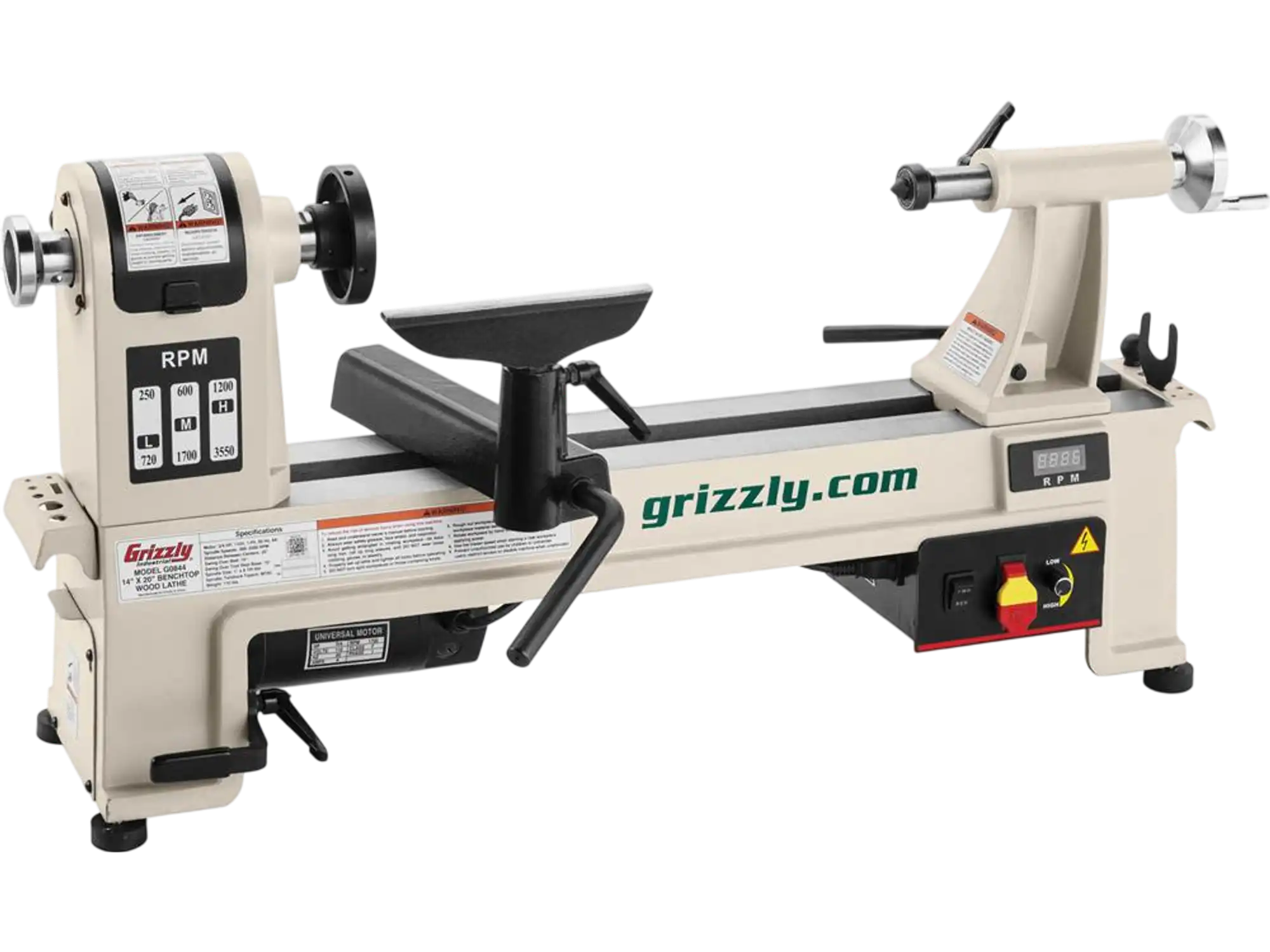 Grizzly G0844 Wood Lathe 14