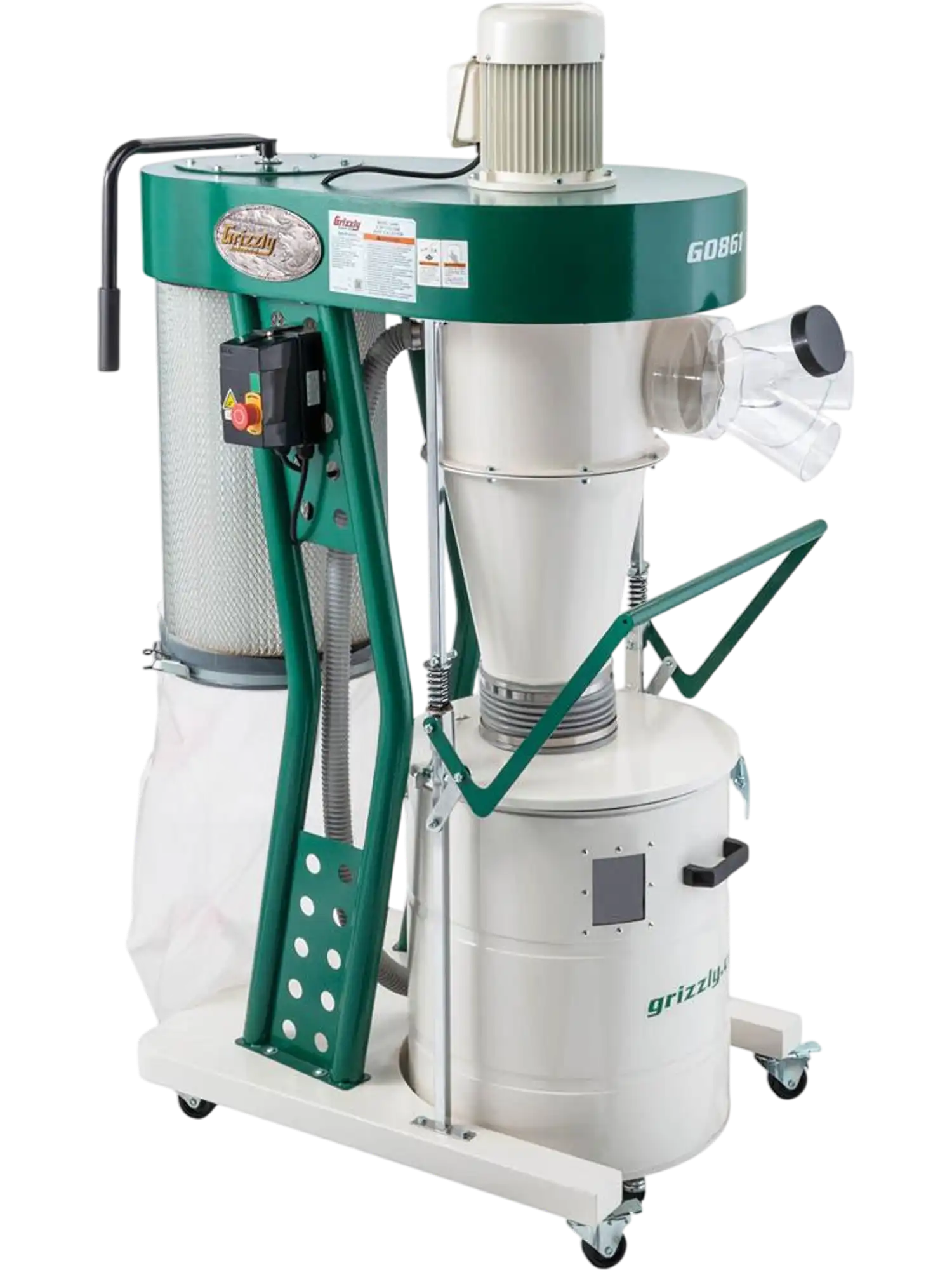 Grizzly G0861 Cyclone Dust Collector 2 HP Portable New