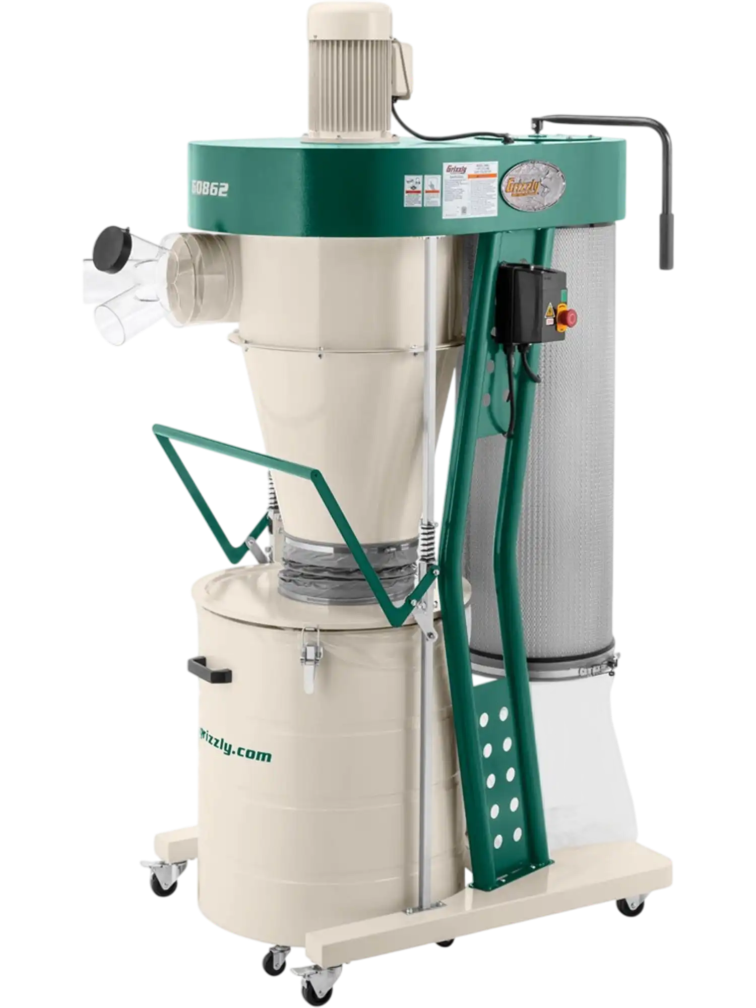 Grizzly G0862 Cyclone Dust Collector 3 HP Portable New