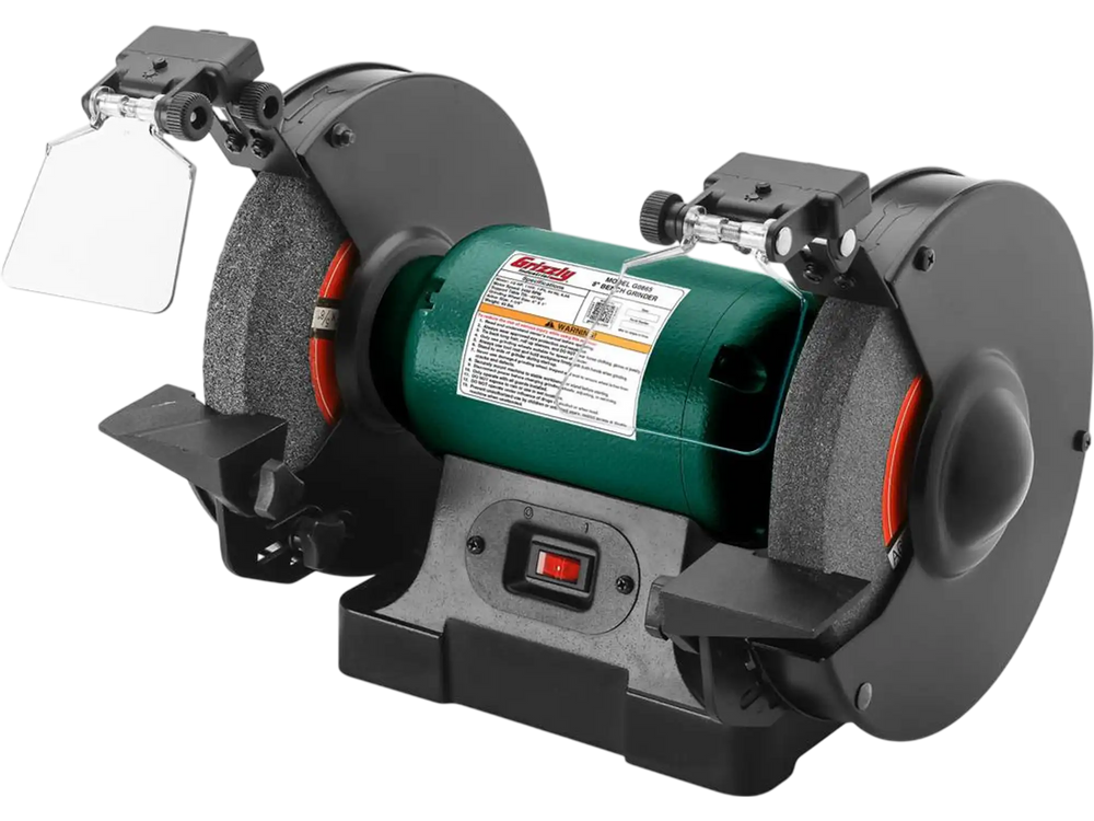 Grizzly G0865 - 8" Bench Grinder with LED Lights