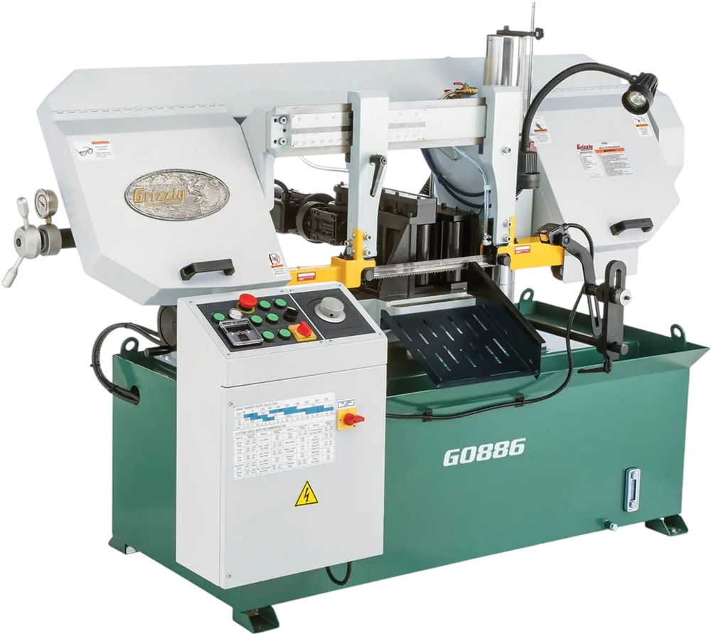 Grizzly G0886 - 12" x 14" 3 HP 3-Phase Auto Metal-Cutting Bandsaw