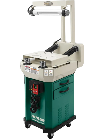 Grizzly G0888 Bench Grinder Stand Deluxe Workstation New