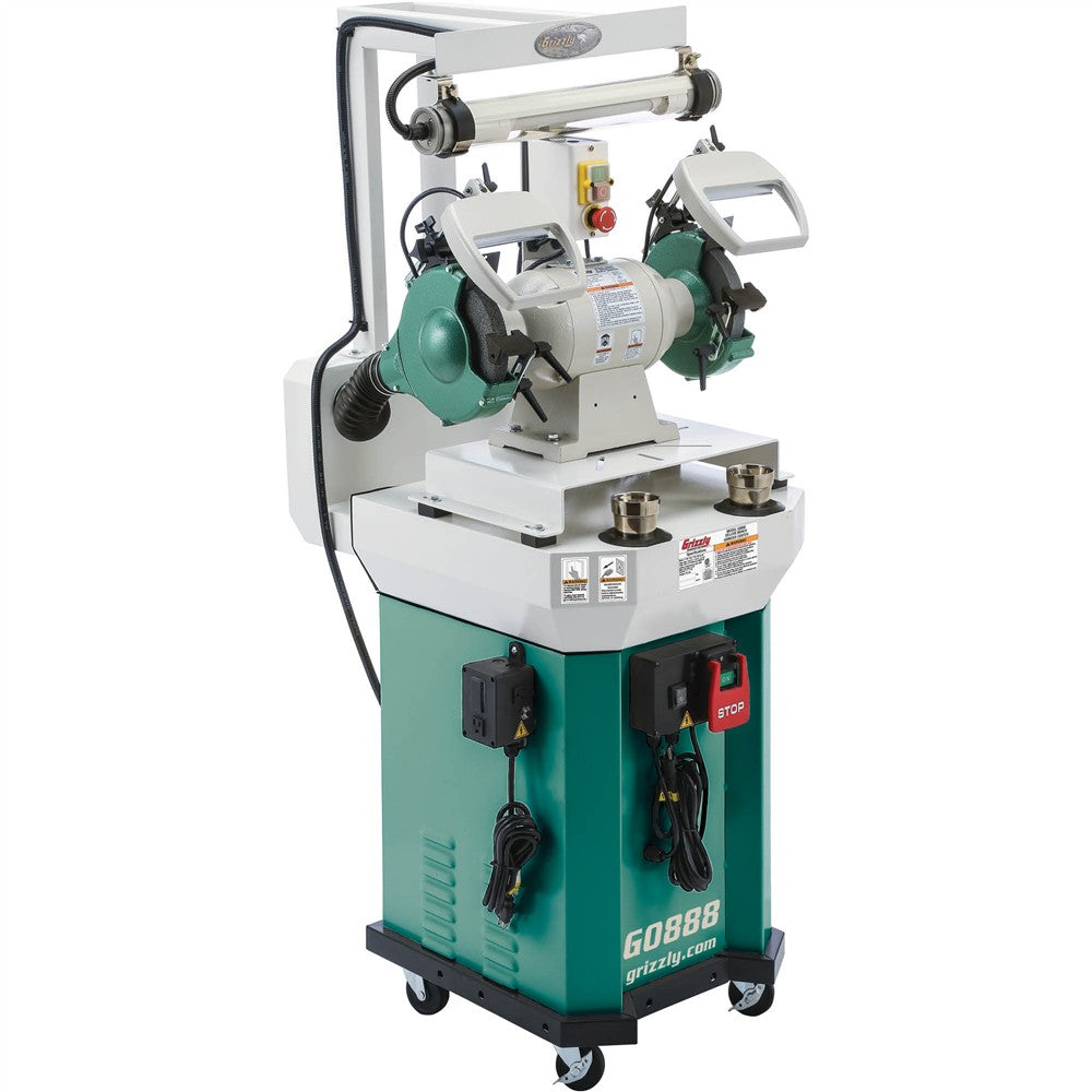 Grizzly G0888 - Deluxe Bench Grinder Stand and Workstation