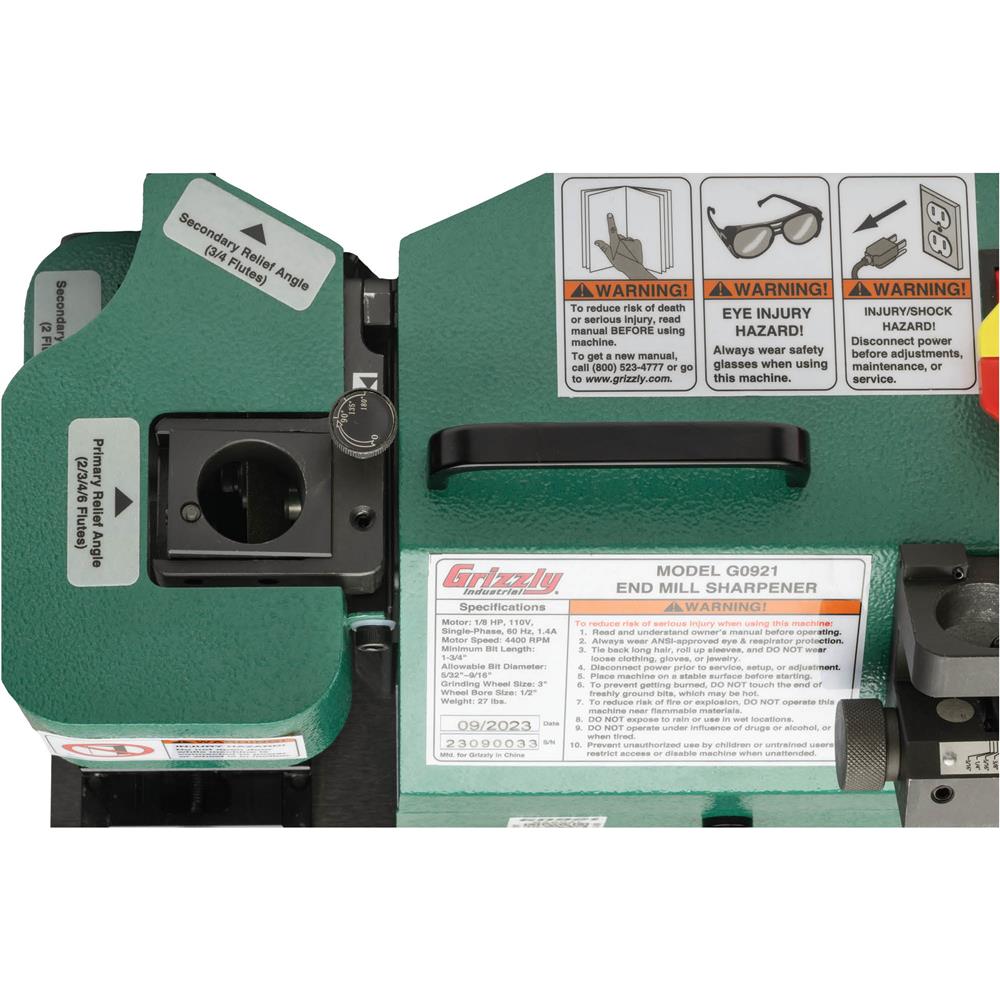 Grizzly G0921 - End Mill Sharpener