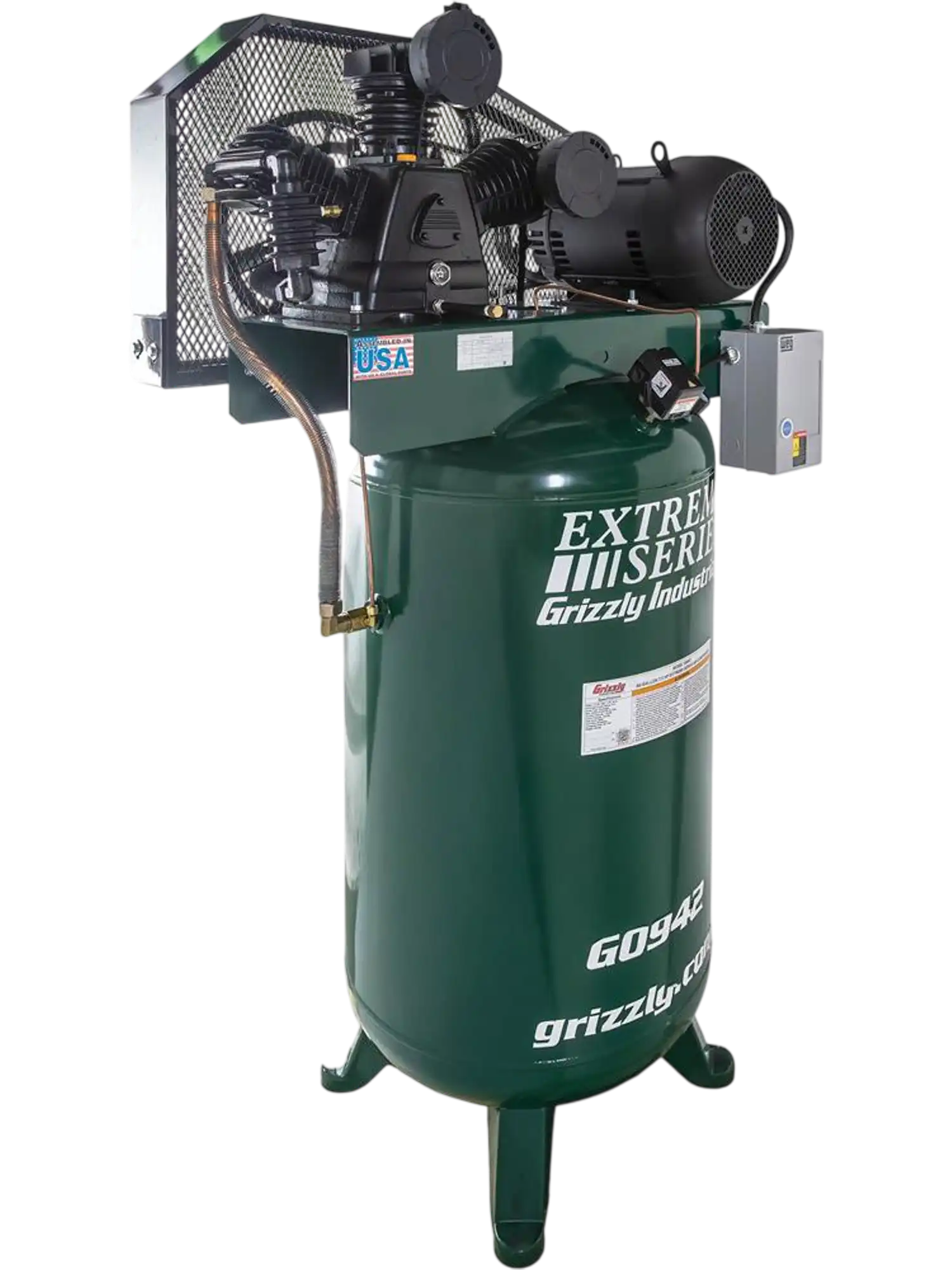 Grizzly G0942 Air Compressor 80-Gallon 7.5 HP Extreme Series New