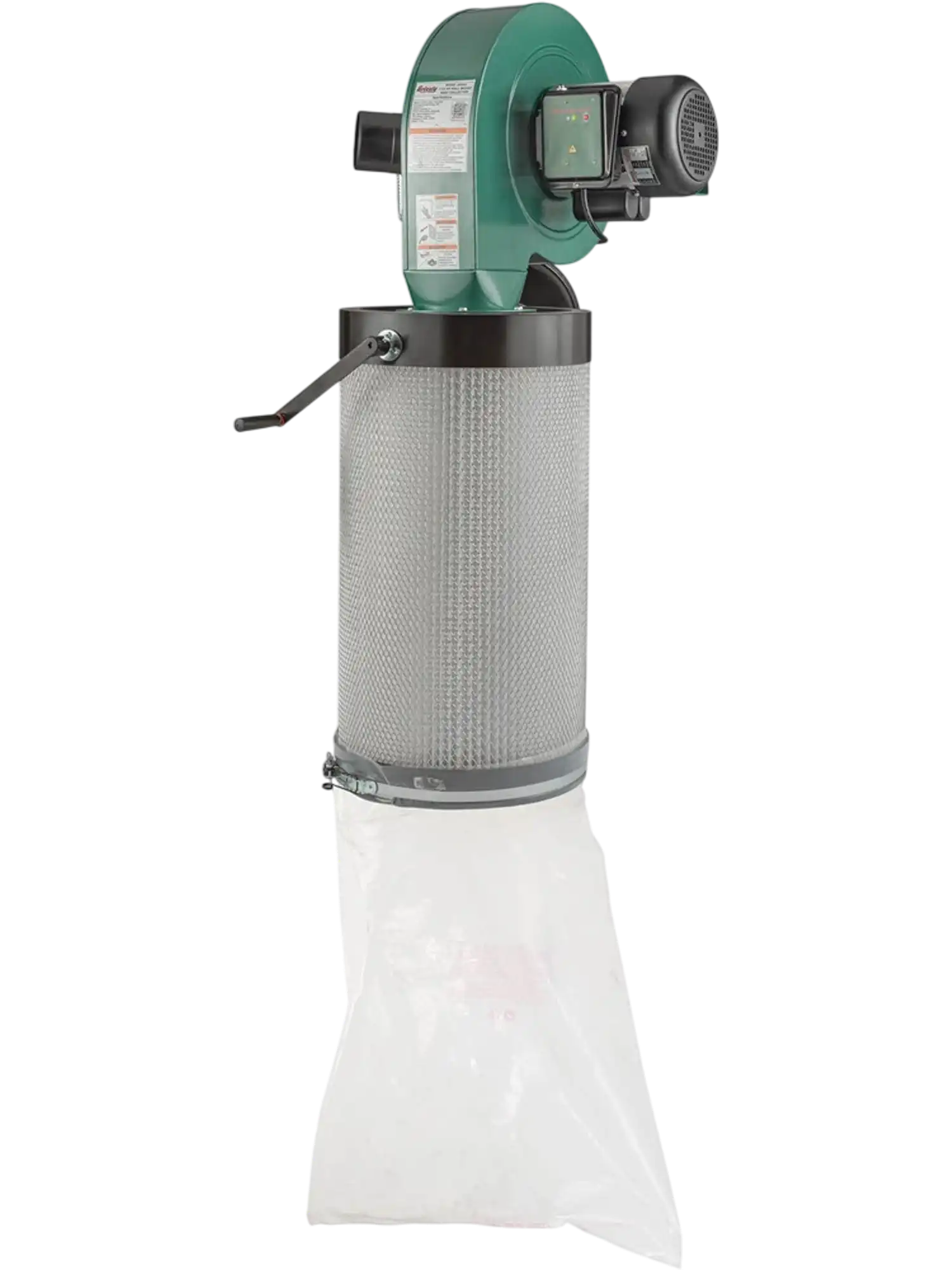 Grizzly G0944HEP Wood Dust Collector 1-1/2 HP Wall Mount with HEPA Filter New
