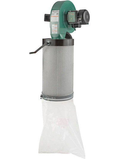 Grizzly G0944HEP Wood Dust Collector 1-1/2 HP Wall Mount with HEPA Filter New