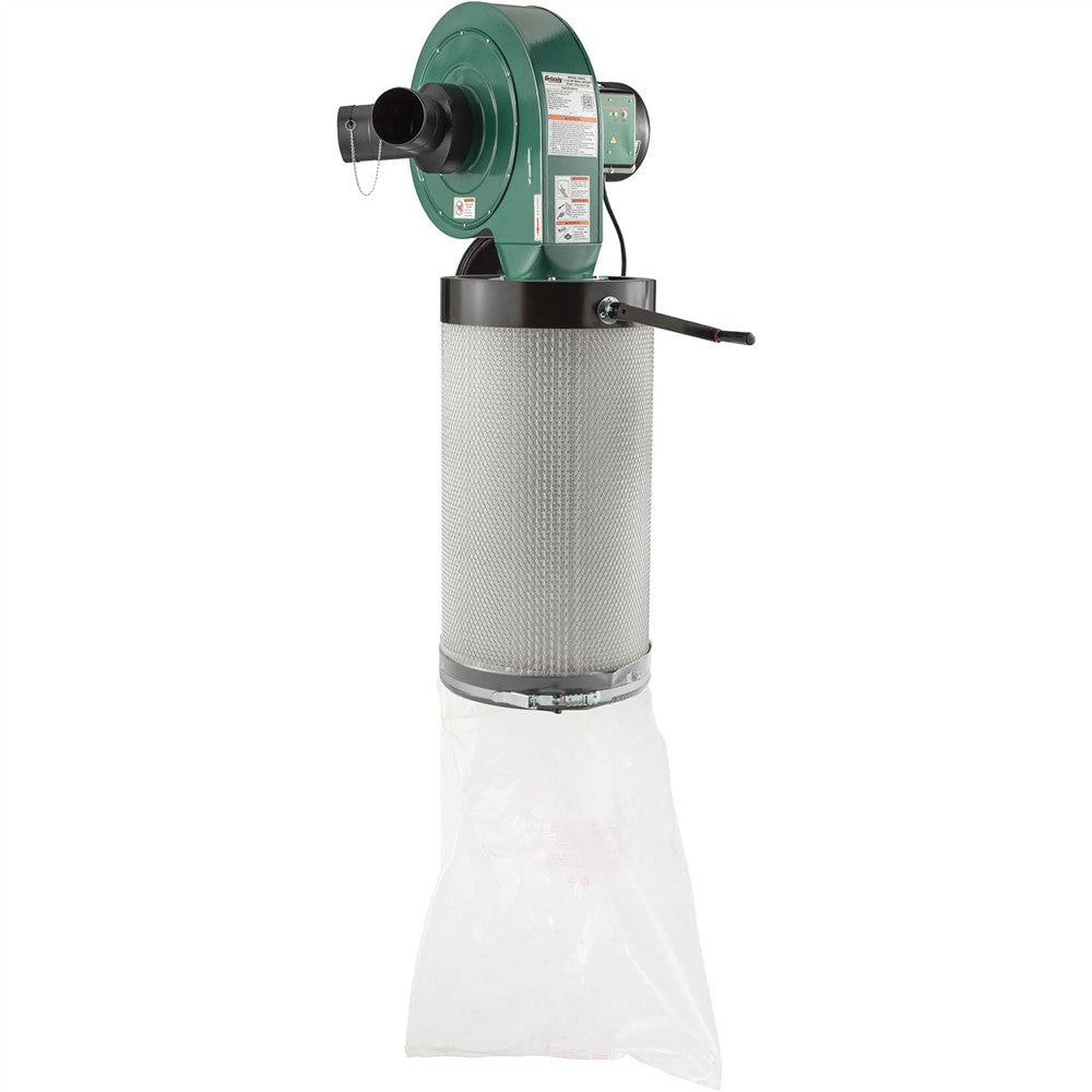 Grizzly G0944HEP - 1-1/2 HP Wall Mount Dust Collector with HEPA Filter