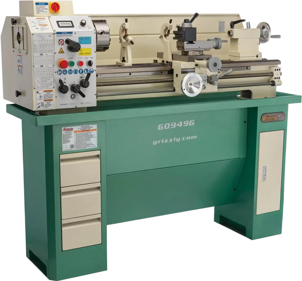 Grizzly G0949G - 12" x 35" Variable-Speed Gunsmith Metal Lathe