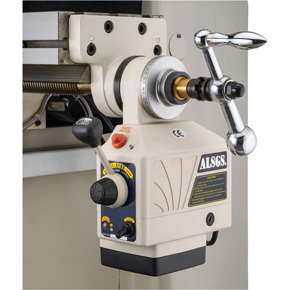 Grizzly G0961 - 8" x 36" Variable-Speed Knee Mill with Power Feed and DRO