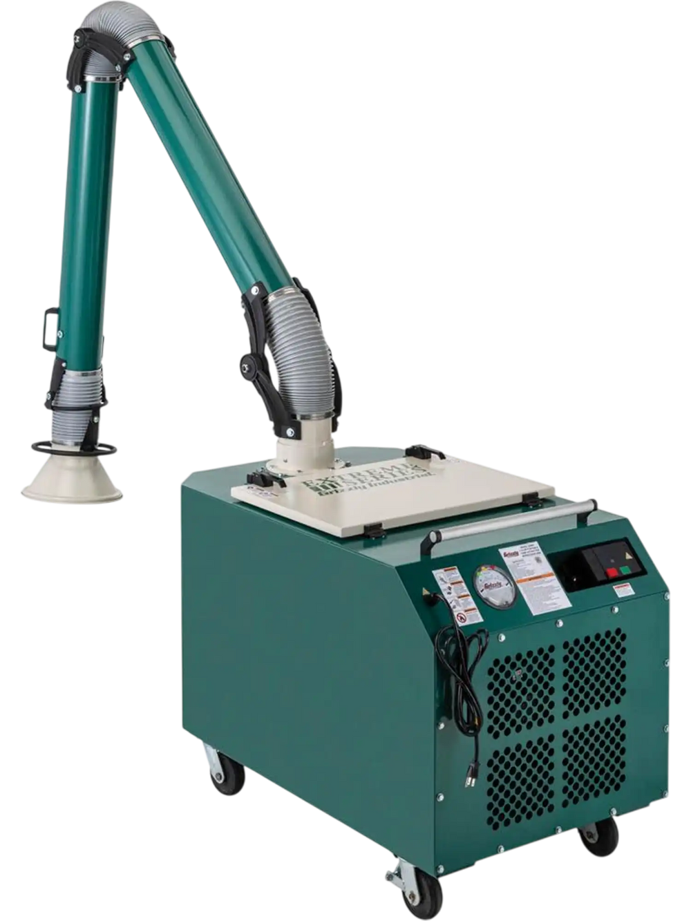 Grizzly G0964 - 1-1/2 HP Portable Fume Extractor with Precision Arm