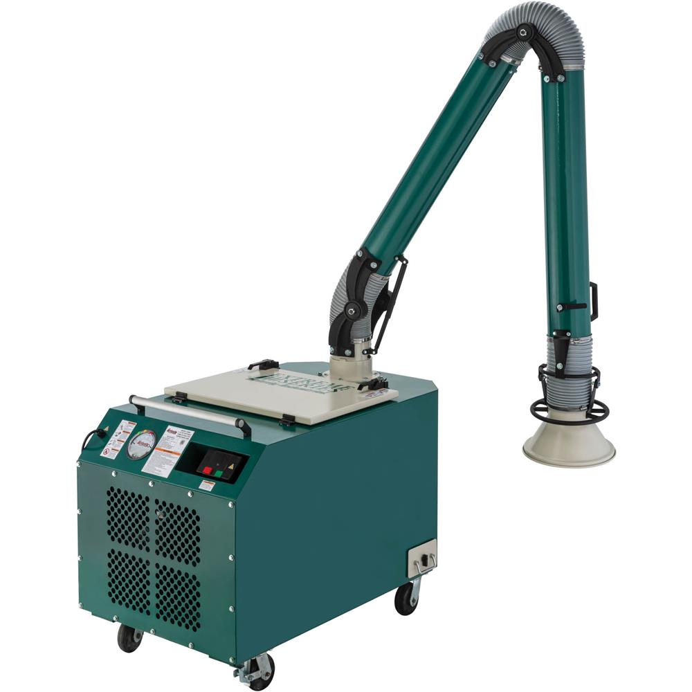 Grizzly G0964 - 1-1/2 HP Portable Fume Extractor with Precision Arm