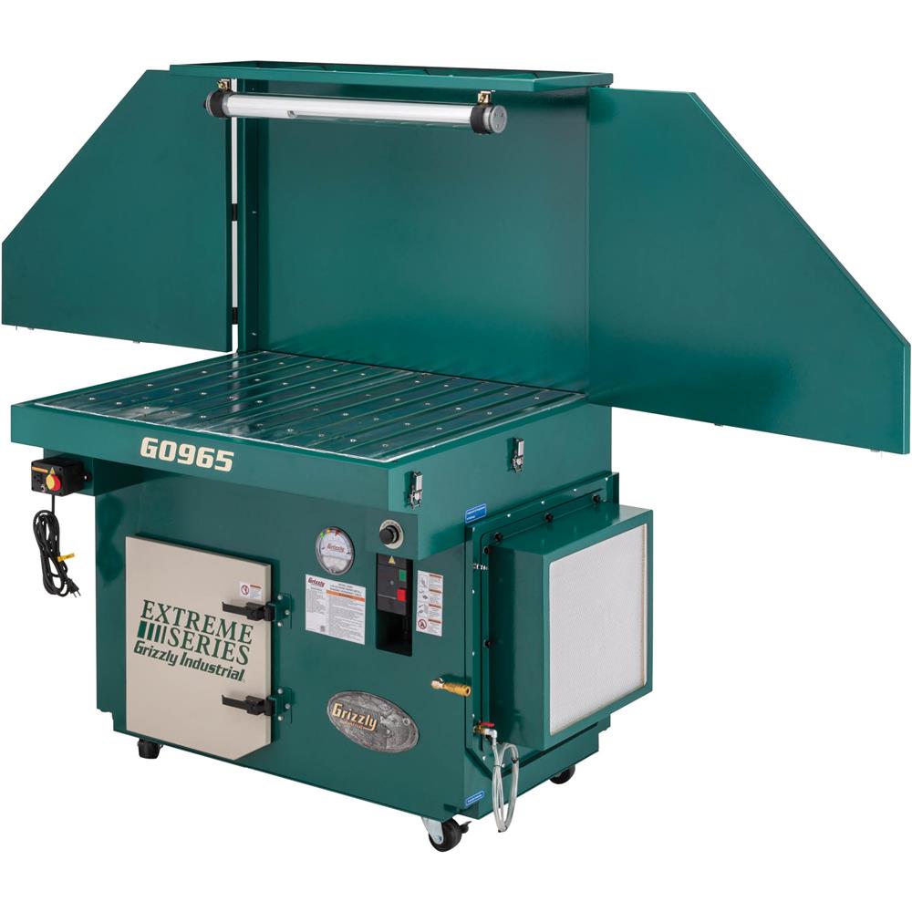 Grizzly G0965 - 2 HP Metalworking Downdraft Table