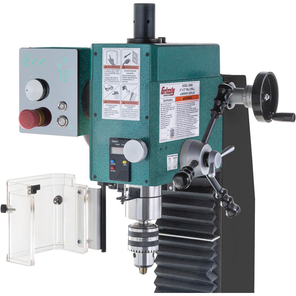 Grizzly G0982 - 6" x 27" Variable-Speed Mill/Drill with Stand